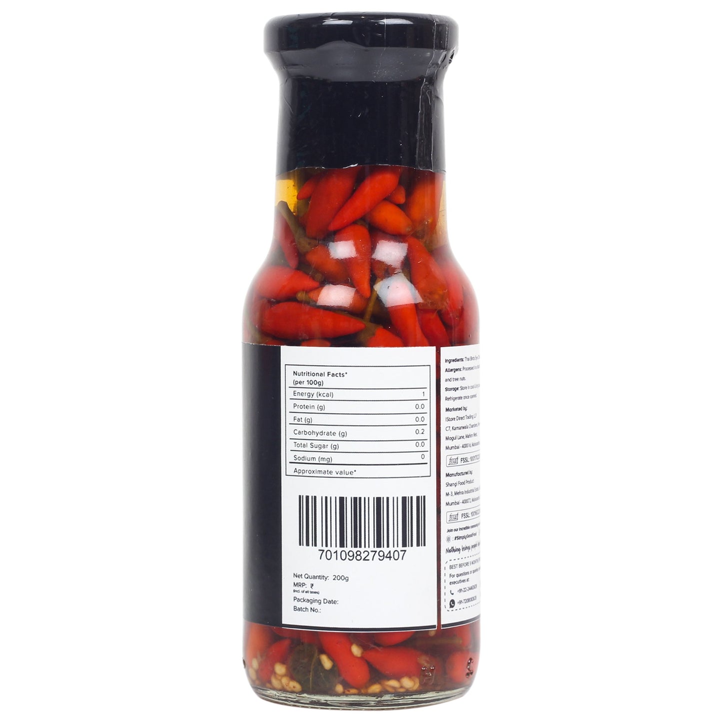 Extra Spicy Thai Bird's Eye Chilli in Vinegar