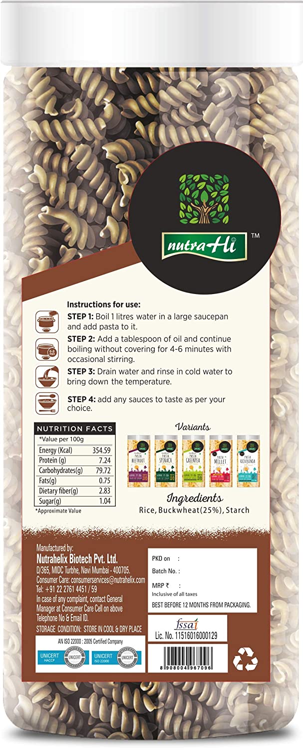 Gluten Free Pasta BUCKWHEAT - 200gm