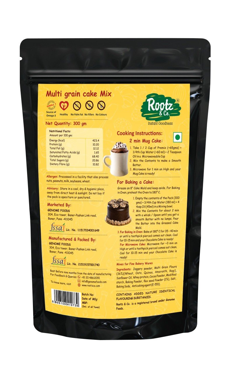 Instant Chocolate Mug Cake Premix (Eggless)