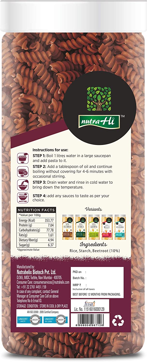 Gluten Free Pasta BEETROOT - 200gm