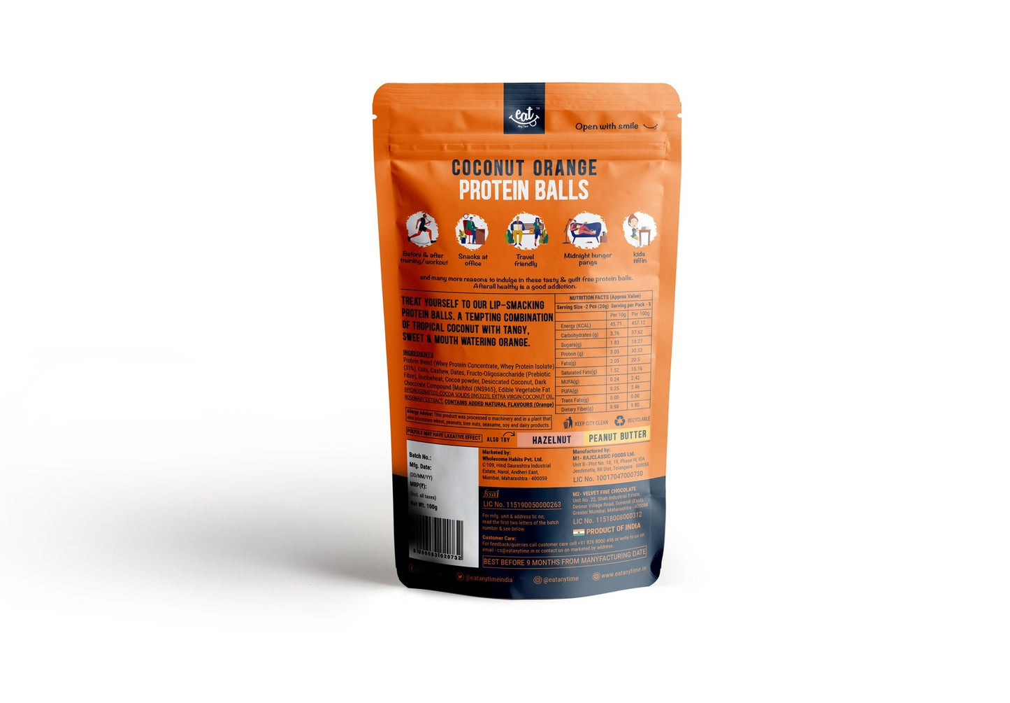 Coconut Orange Protein Energy Balls 300g