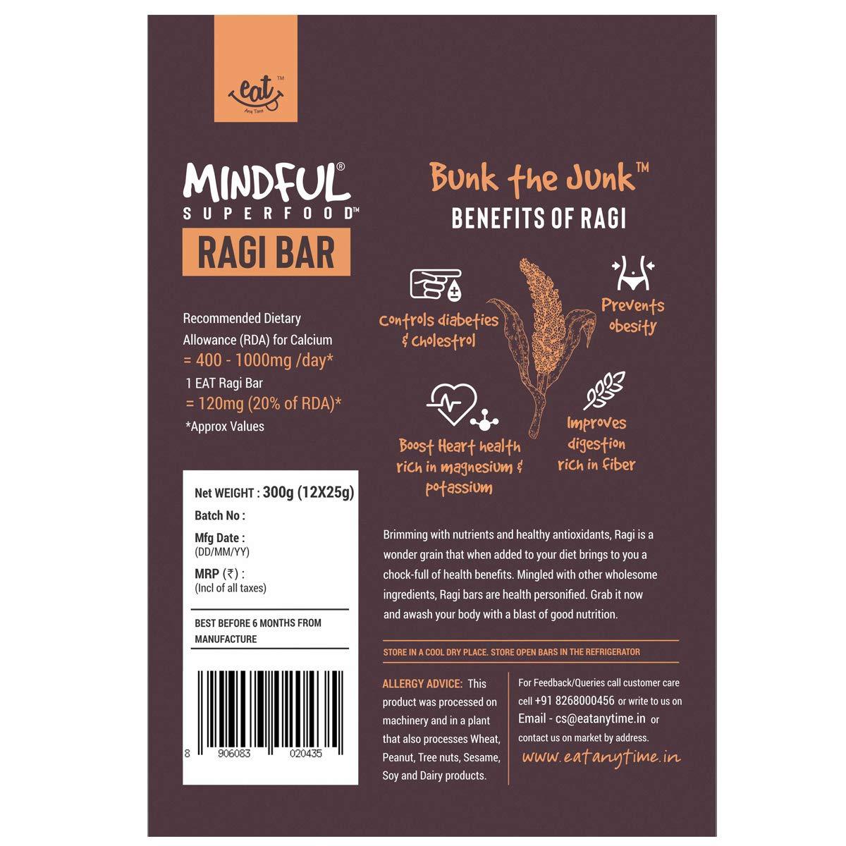 Ragi Millet Snack Bars Loaded with Calcium - 300 g
