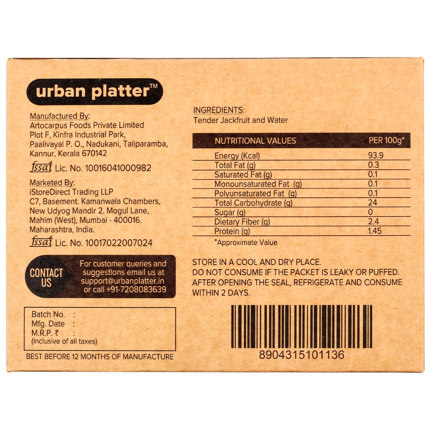 Jackfruit Meat, Original