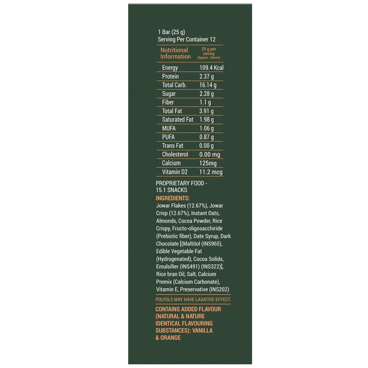 Jowar Millet Granola Bars Loaded with Calcium - 300 g