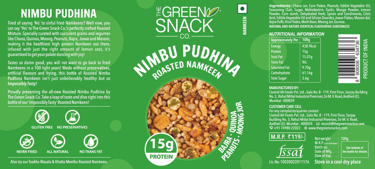 Nuts & Seeds Roasted Namkeen Neembu Pudina 100g