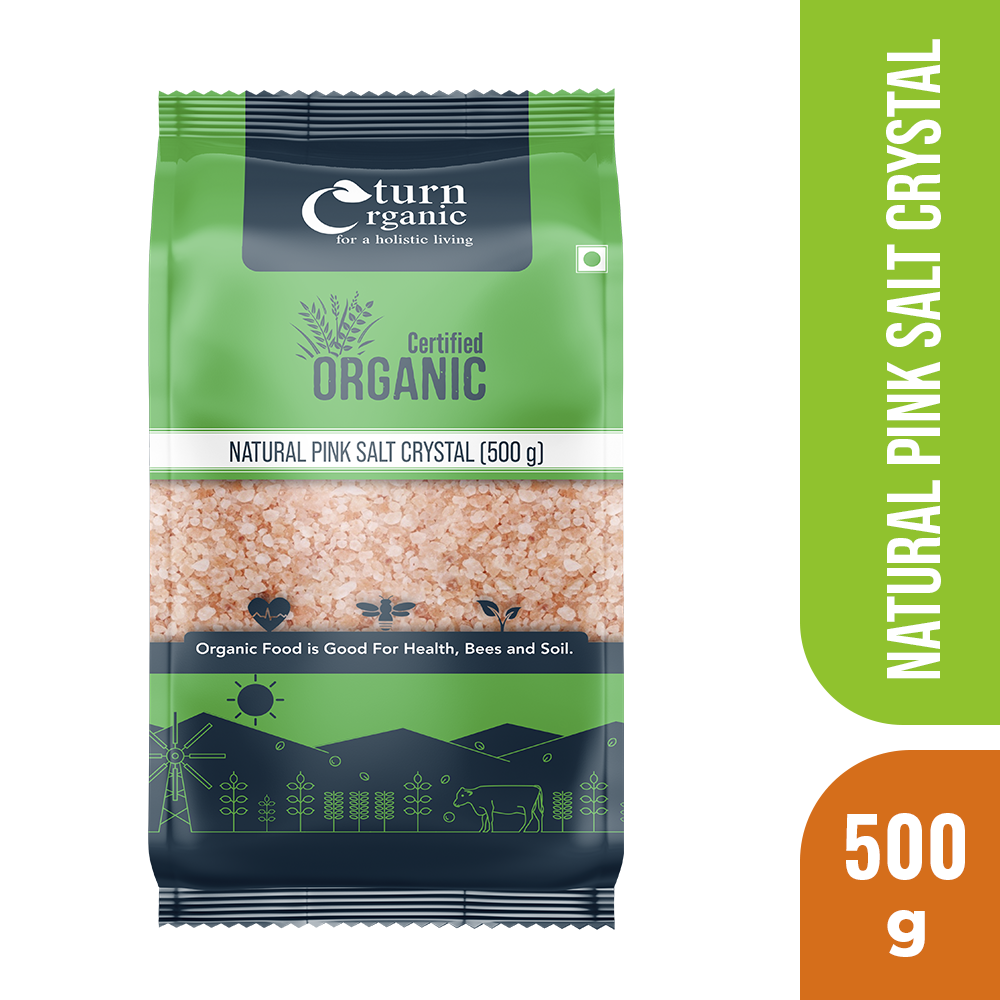 Natural Pink Salt Crystals, 500g