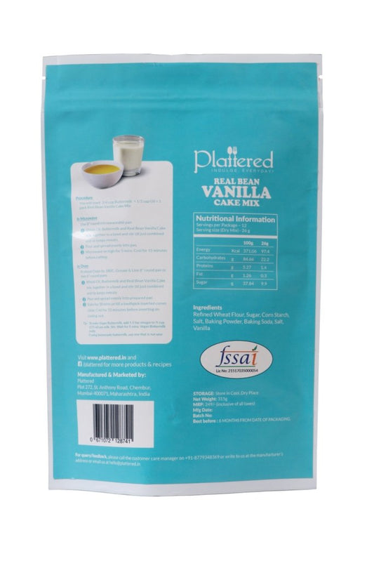 Real Bean Vanilla Cake Mix, 330g