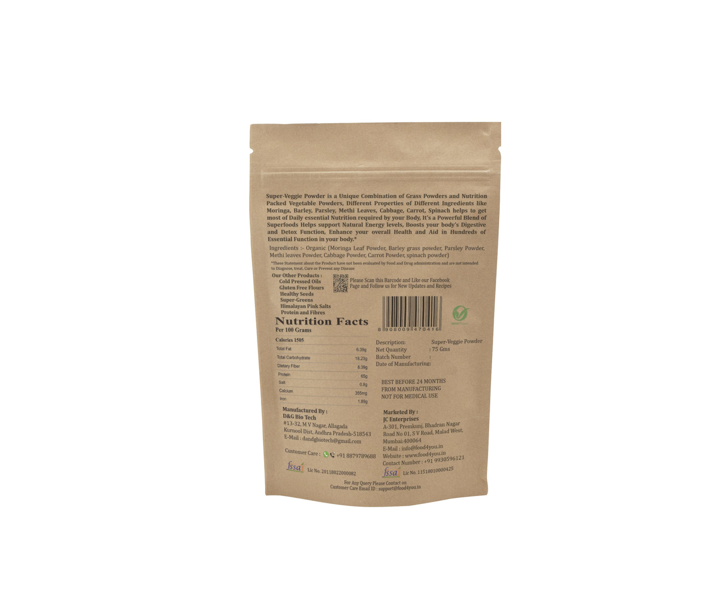 Organic Super-Veggie Powder