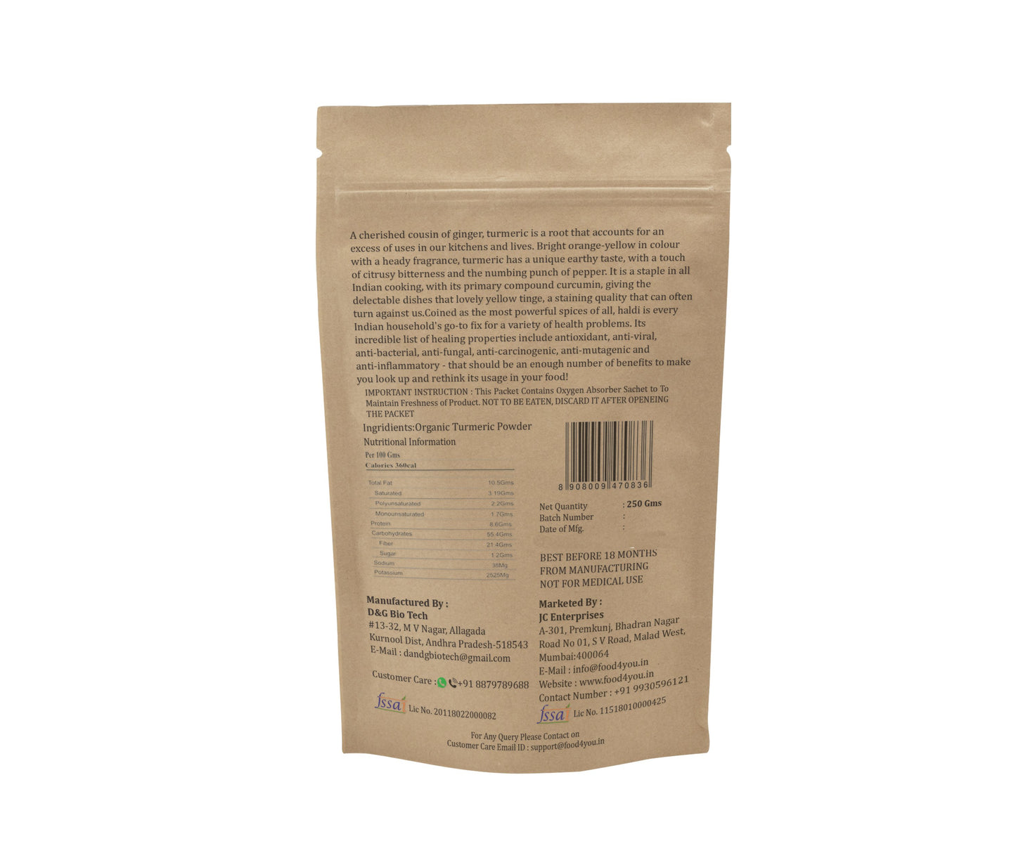 Organic Turmeric Powder