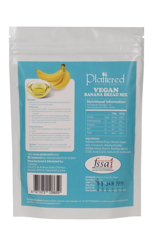 Vegan Banana Bread Mix, 335g