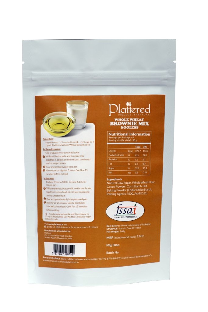 Whole Wheat Brownie Mix, 250g