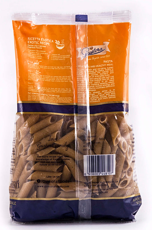 WHOLE WHEAT PENNE 500g