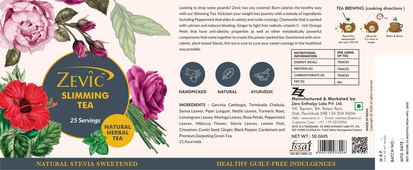 Zevic Ayurvedic Slimming Tea 50gm - 25 servings