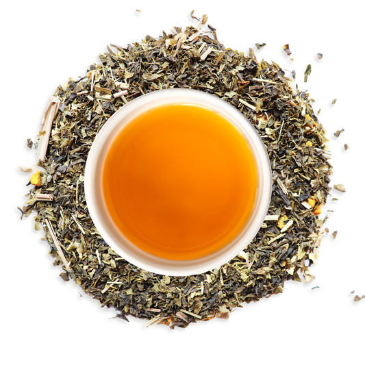 Zevic Turmeric Herbal Green Tea with Turmeric, Orange Peel & Lemon Grass 50 gm - 25 Servings