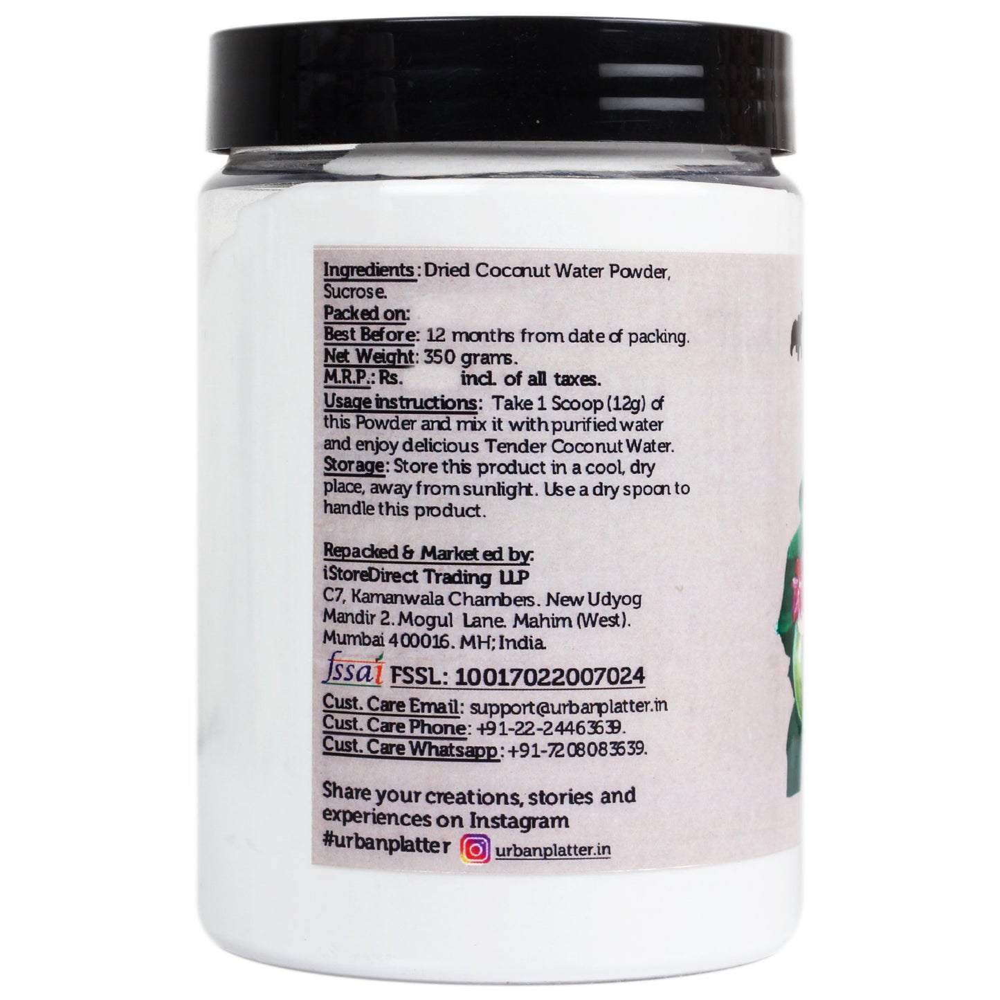 Tender Coconut Water Powder