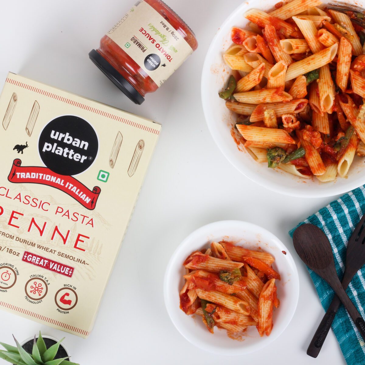 Traditional Italian Classic Penne Pasta