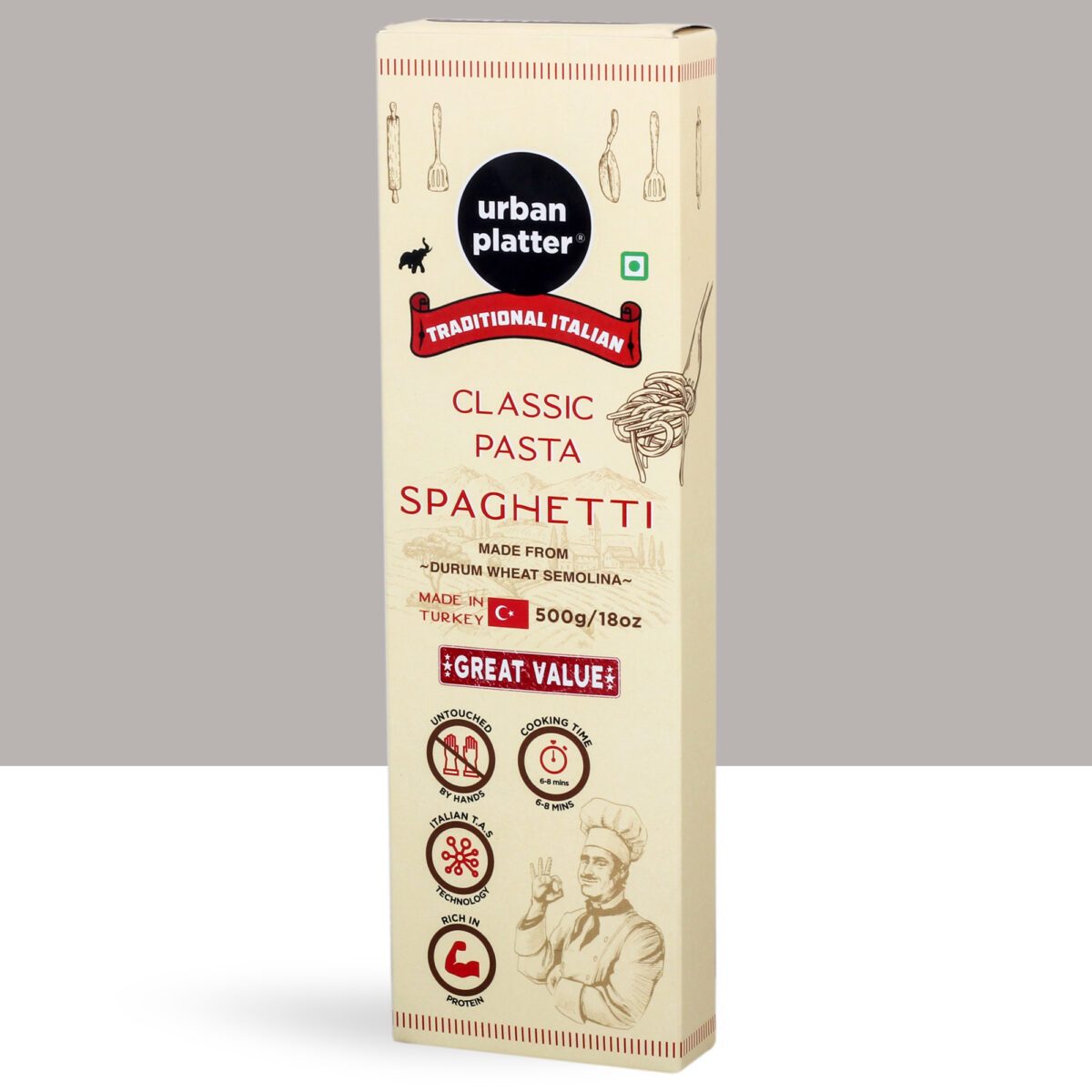 Traditional Italian Classic Spaghetti Pasta
