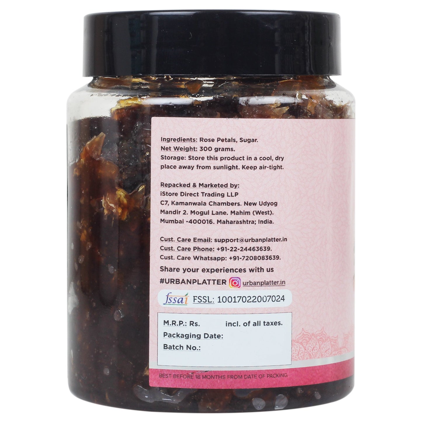 Natural Himalayan Gulkand (Rose Petal Jam)