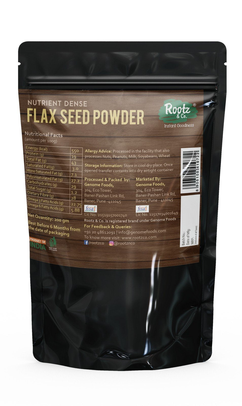 Natural Flax Seed Powder