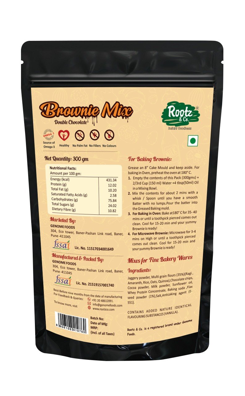 Instant Double Chocolate Brownie Mix