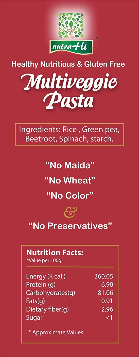 Gluten Free Pasta MULTI-VEGGIE   - 250g