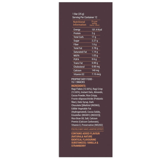 Ragi Millet Snack Bars Loaded with Calcium - 300 g