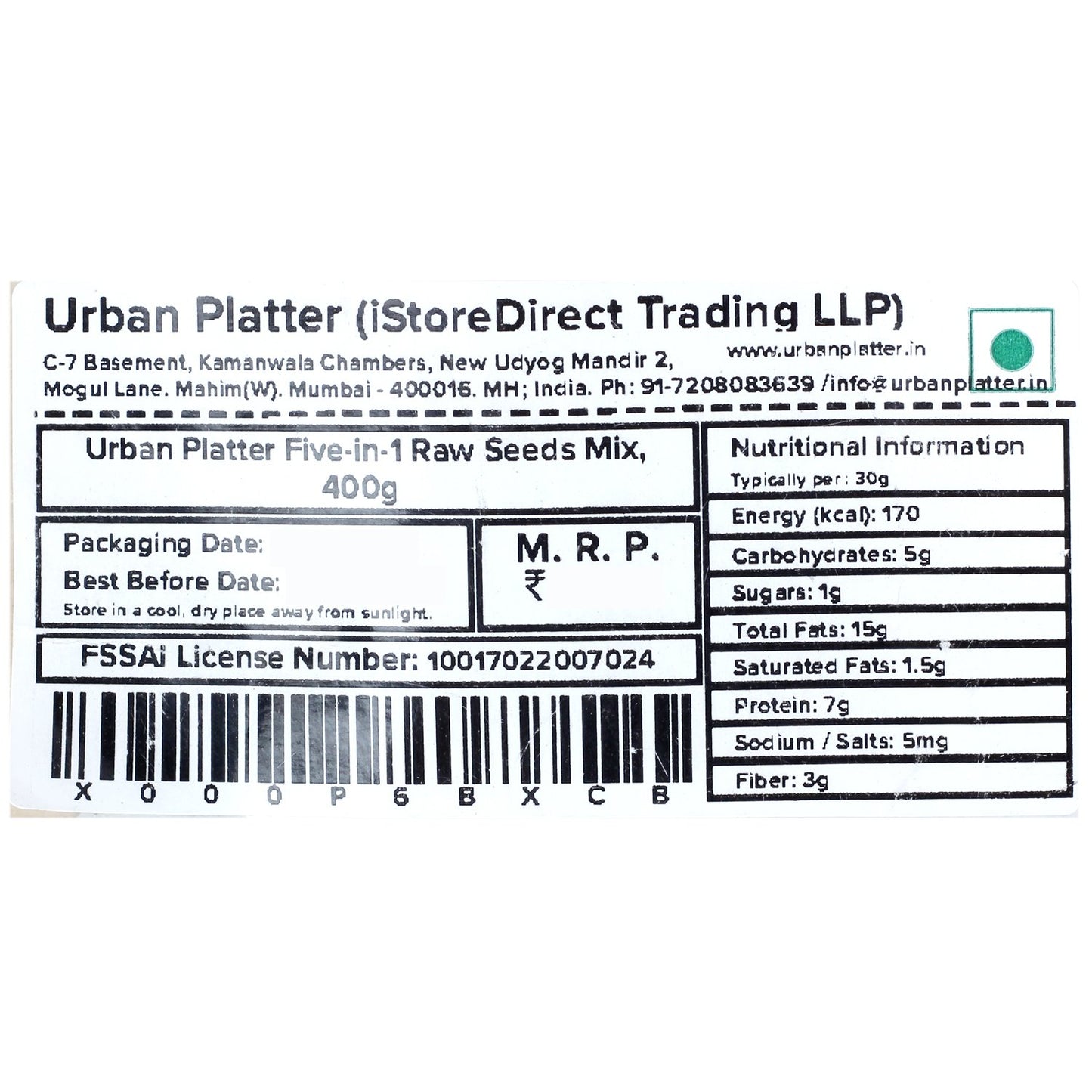 5-in-1 Raw Seeds Mix