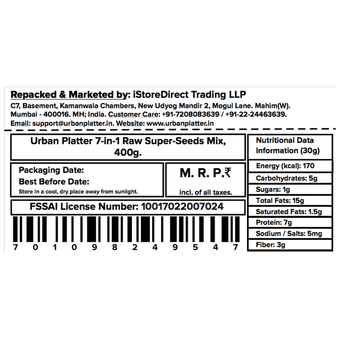 7-in-1 Raw Super-Seeds Mix