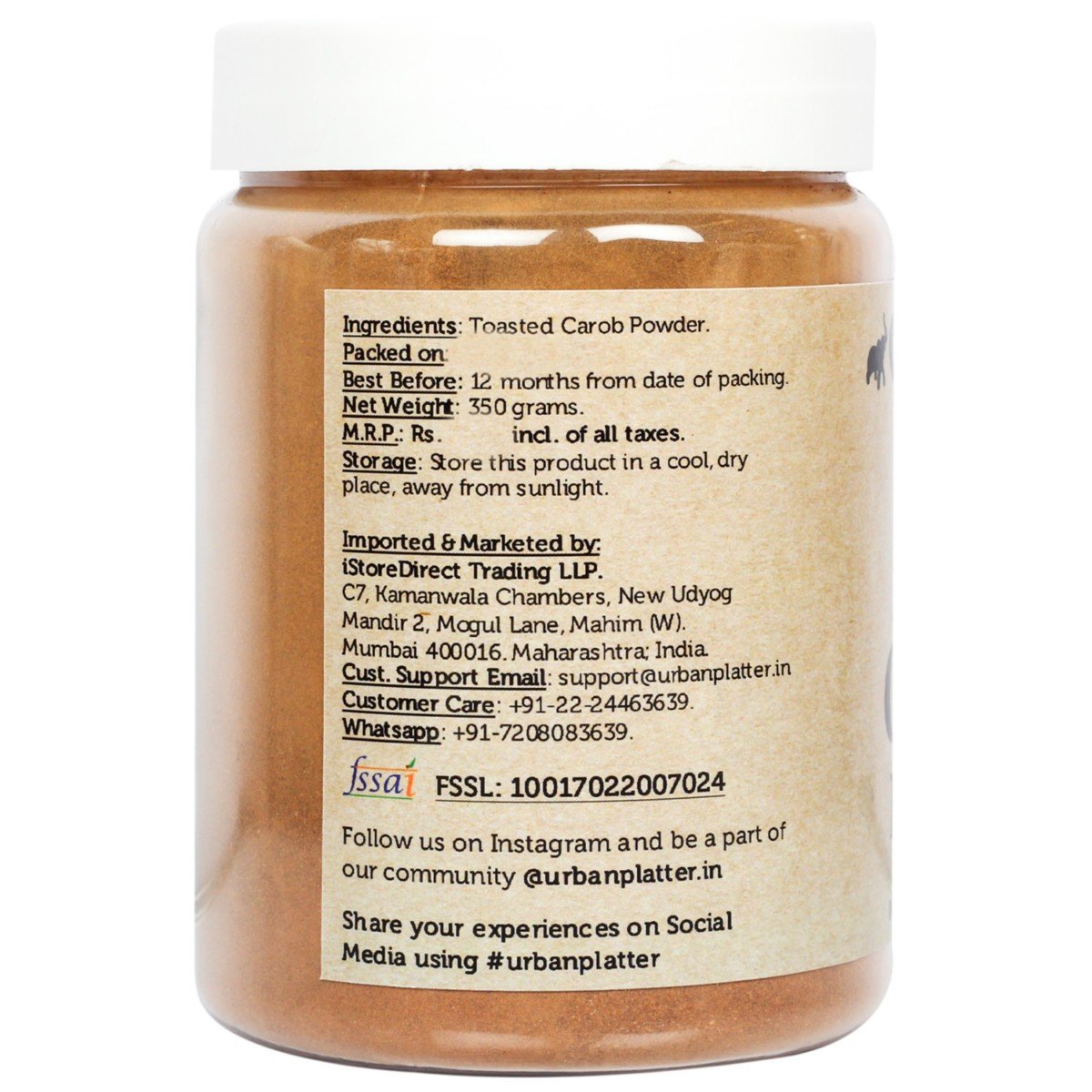 Greek Toasted Carob Powder