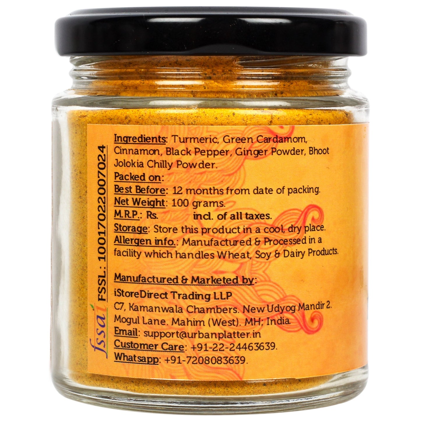 Golden Milk Masala with Bhoot Jolokia Pepper