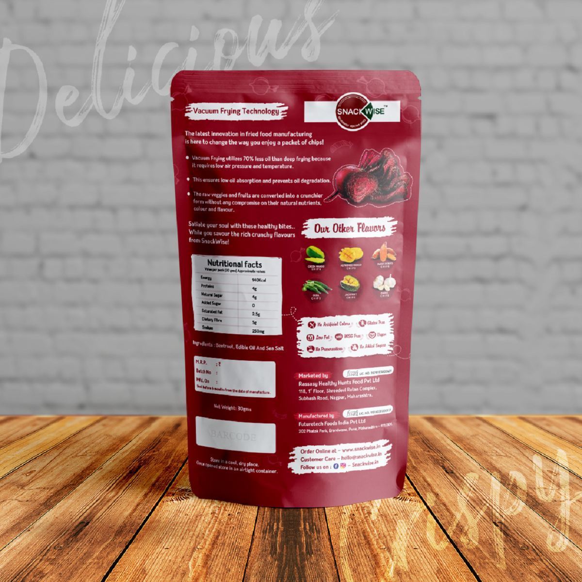 Beetroot Chips, 40g