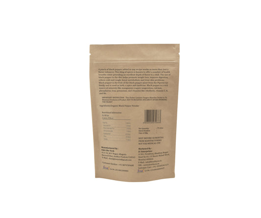 Organic Black Pepper Powder