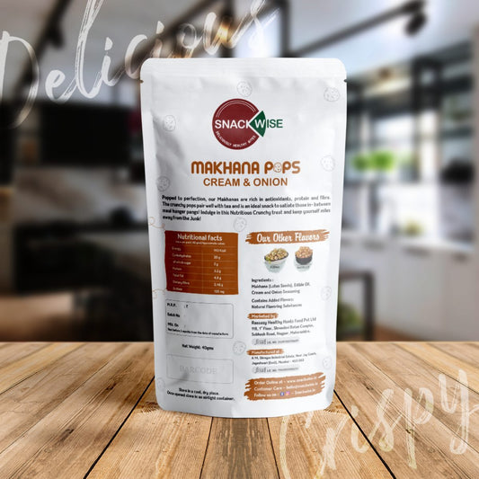 Makhana- Cream & Onion, 40g