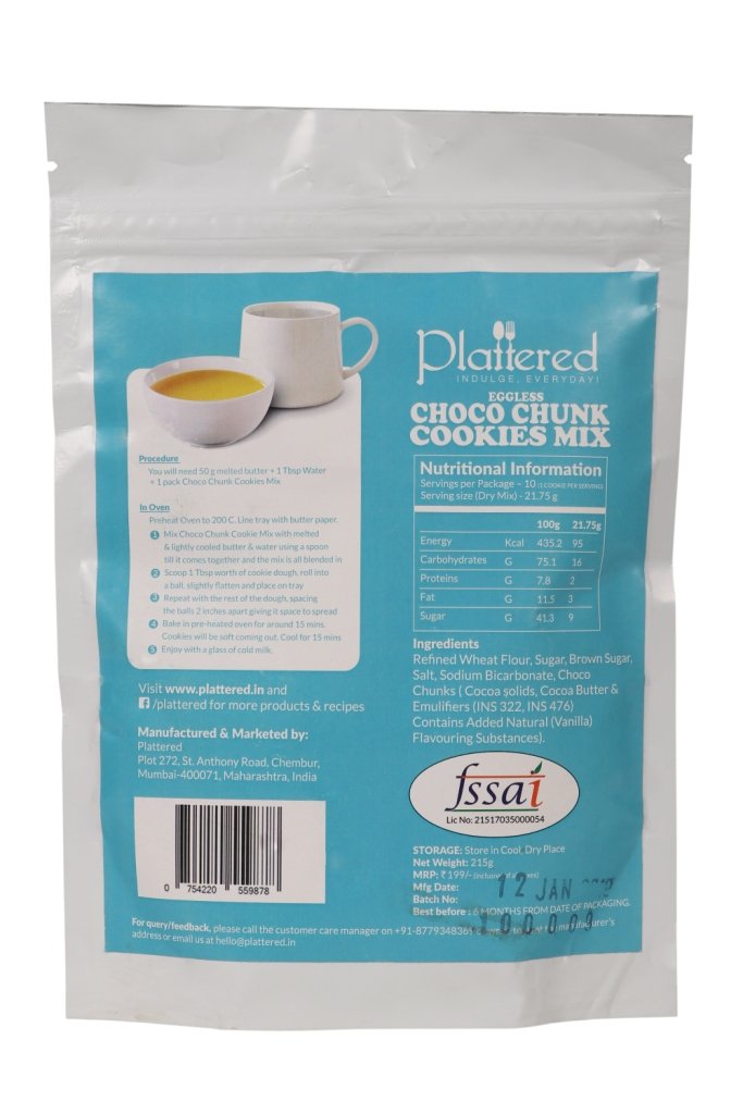 Choco Chunk Cookie Mix, 225g