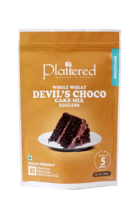 Whole Wheat Devil's Choco Cake Mix, 300g