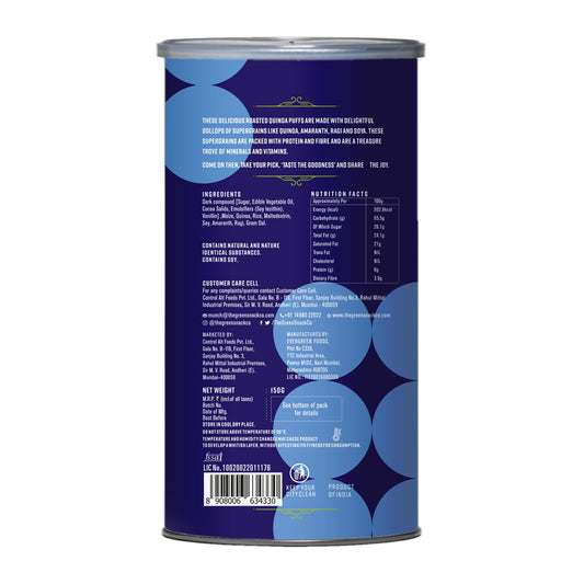 Quinoa Puffs Dark Choco 150g