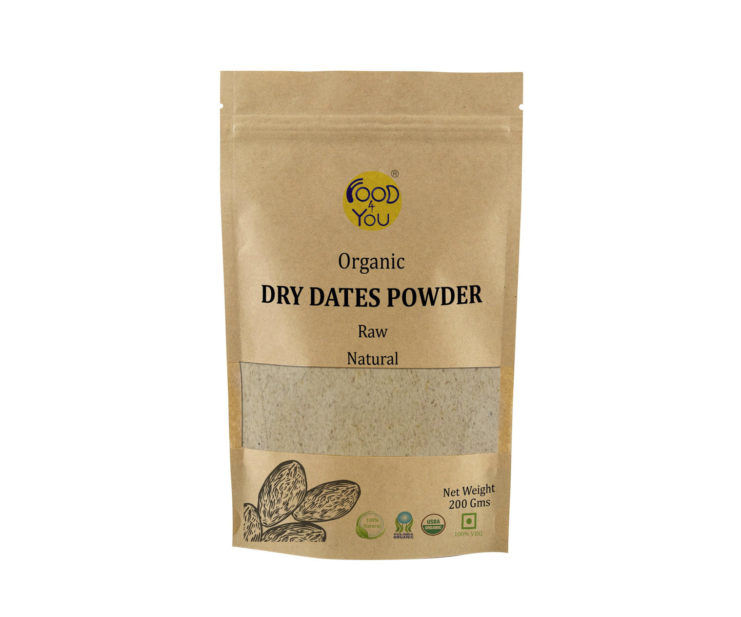 Organic Dry Dates Powder