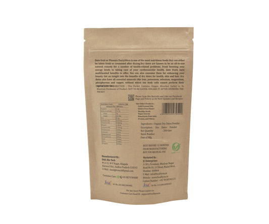 Organic Dry Dates Powder
