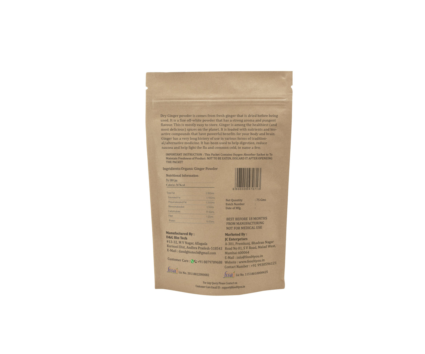 Organic Ginger Powder