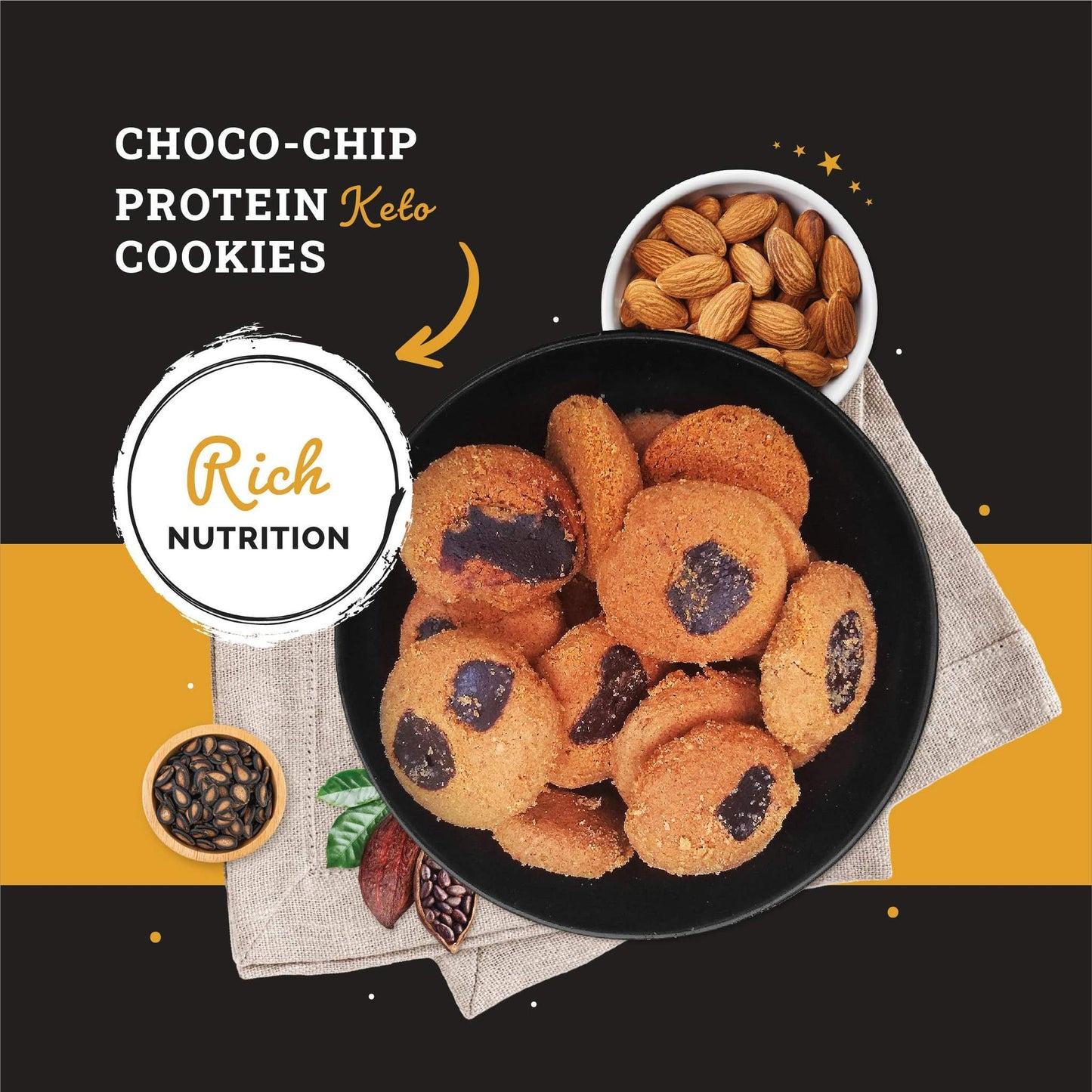 Ketofy - Choco-Chip Protein Cookies