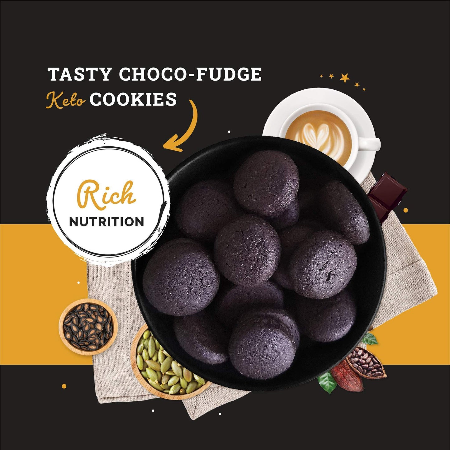 Ketofy - Choco Fudge Cookies