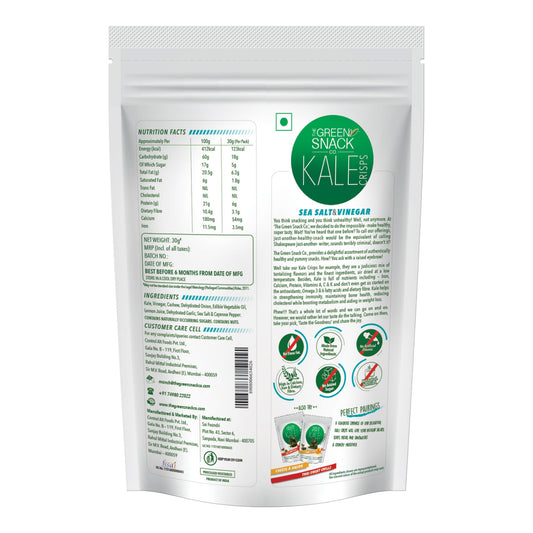 Kale Chips Sea Salt & Vinegar 30g