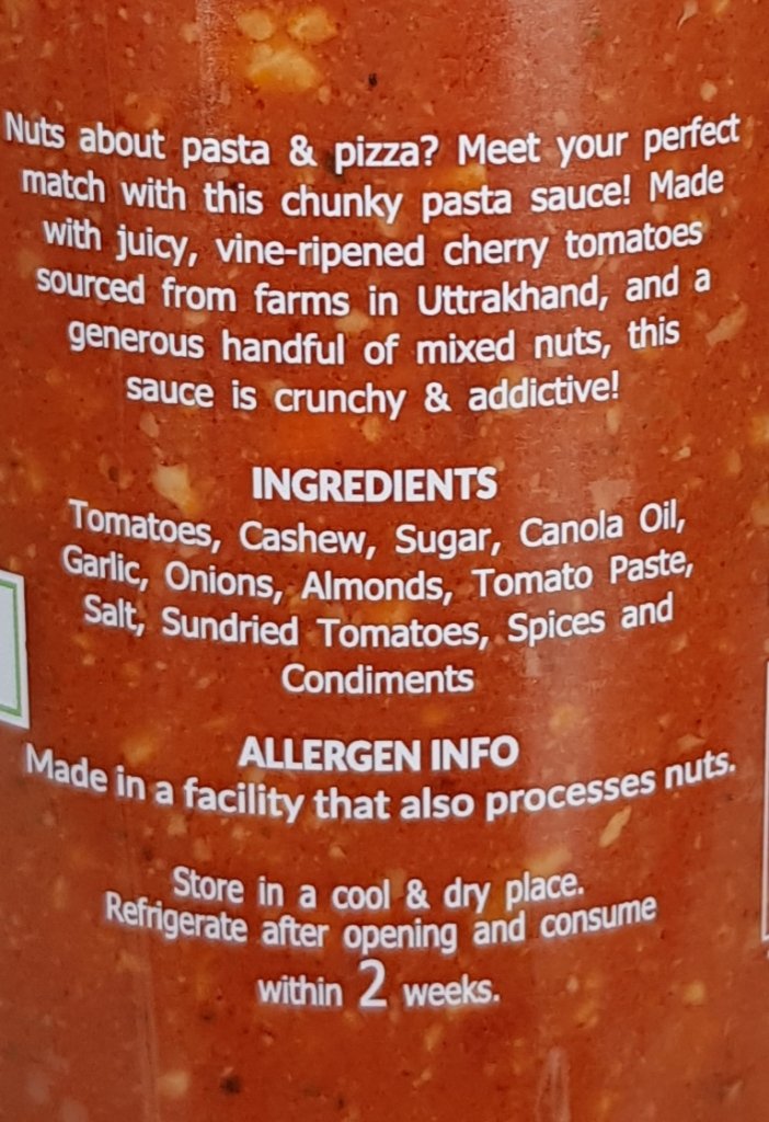 Nutty Pasta Sauce 390g