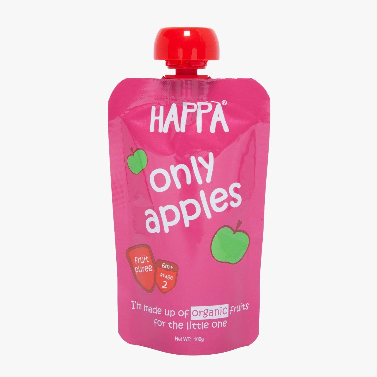 Organic Apple Fruit Puree, 100g