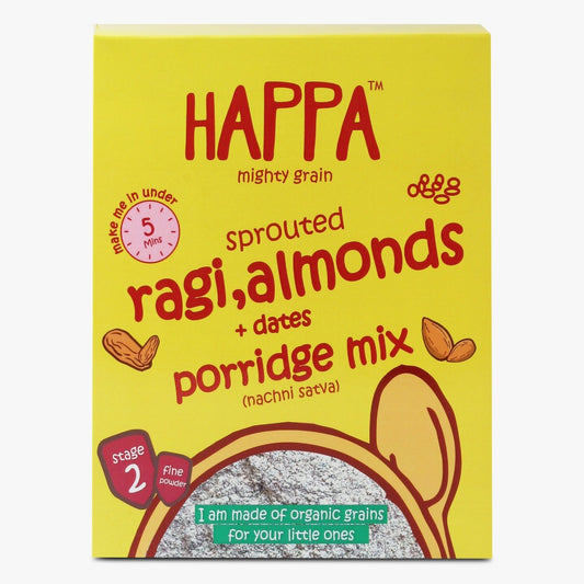 Organic Sprouted Ragi, Almonds and Dates Porridge Mix, 200g