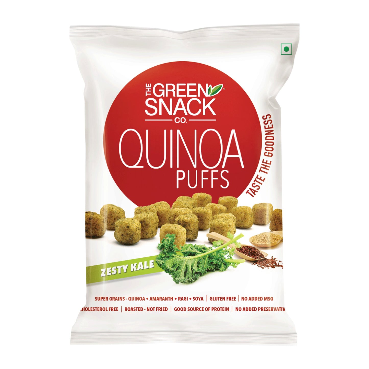 Quinoa Puffs Zesty Kale 50g