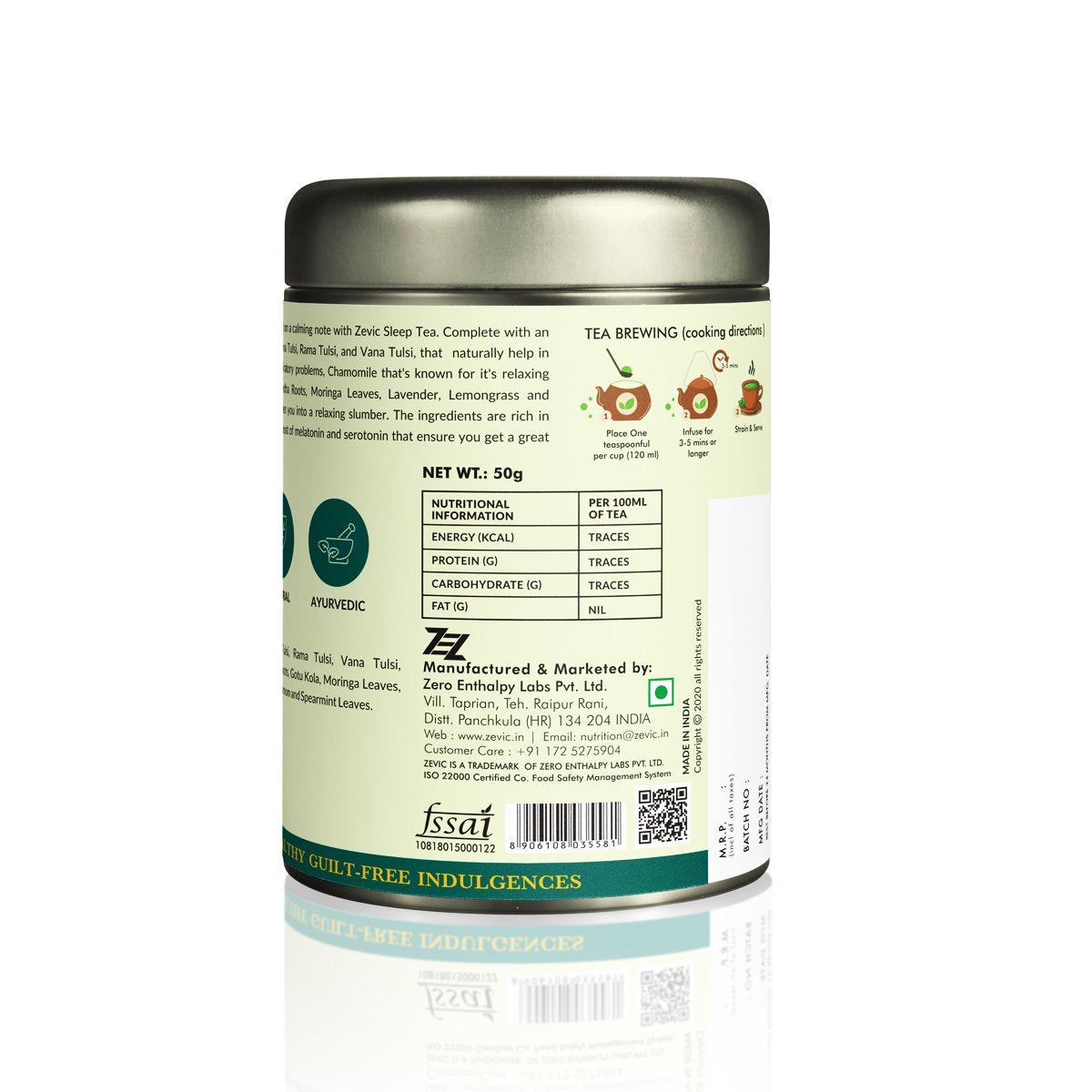 Zevic Calming Tea 50gm  - 25 Servings