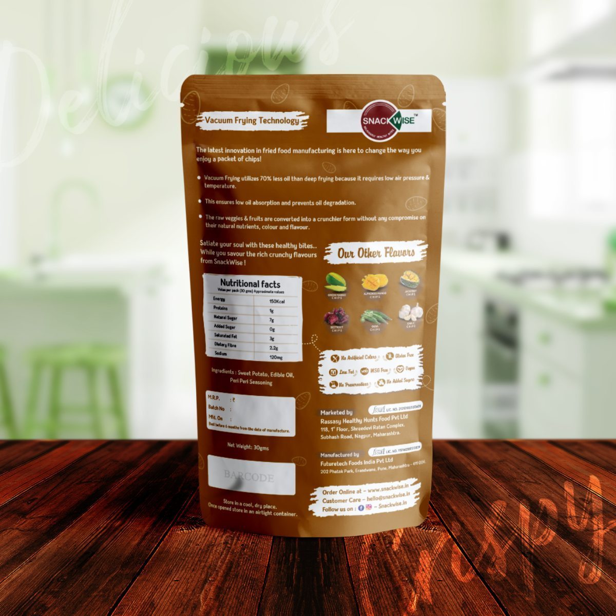 Sweet Potato Chips, 30g