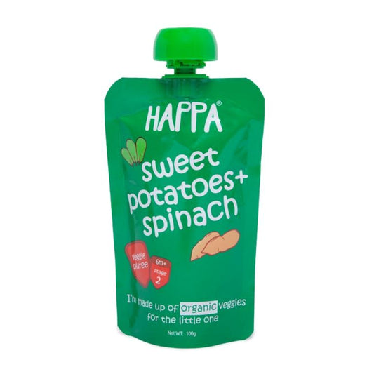 Organic Spinach & Sweet Potato Fruit Puree, 100g