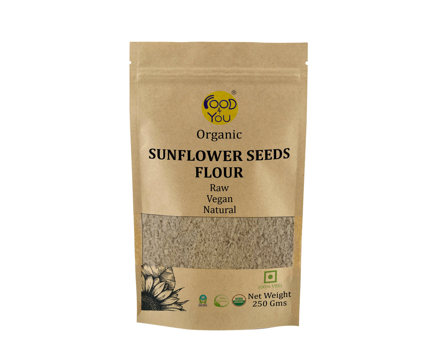 Organic Sunflower Seeds Flour
